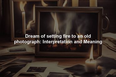 Dream of setting fire to an old photograph: Interpretation and Meaning