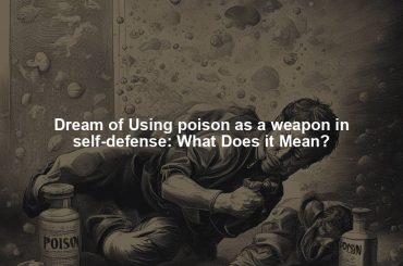 Dream of Using poison as a weapon in self-defense: What Does it Mean?