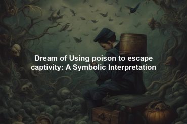 Dream of Using poison to escape captivity: A Symbolic Interpretation