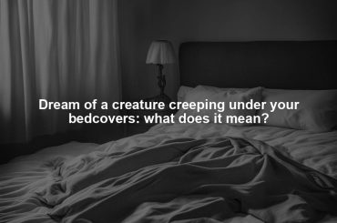 Dream of a creature creeping under your bedcovers: what does it mean?