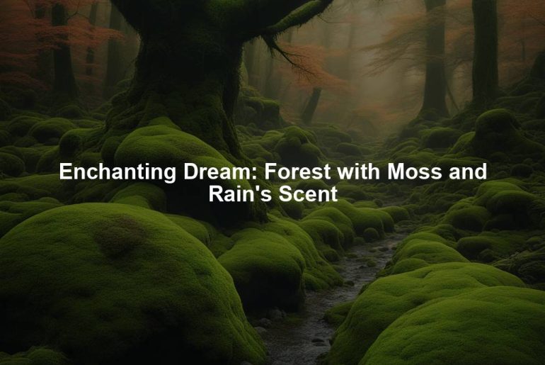 Enchanting Dream: Forest with Moss and Rain's Scent