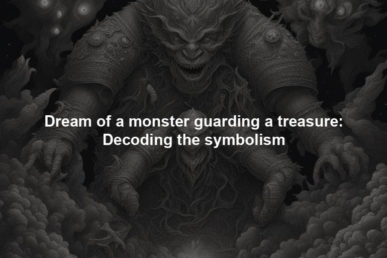 Dream of a monster guarding a treasure: Decoding the symbolism