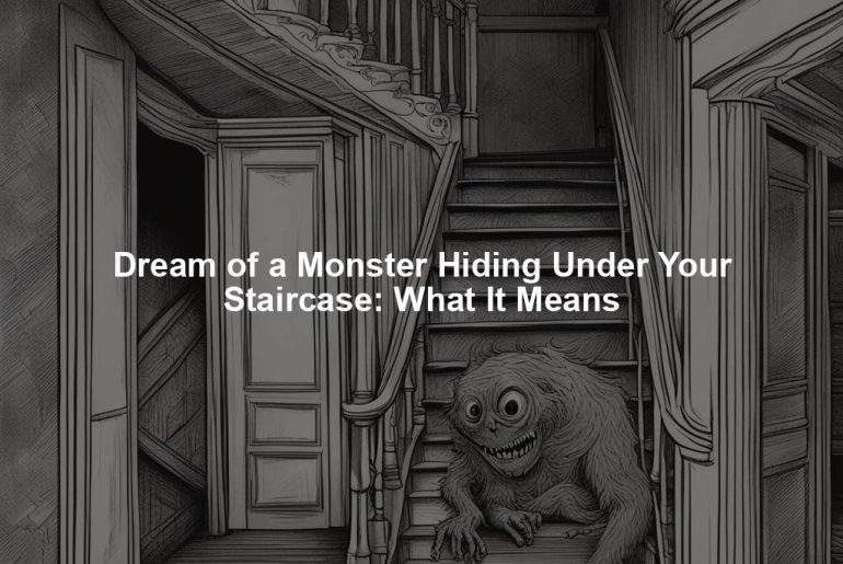 Dream of a Monster Hiding Under Your Staircase: What It Means