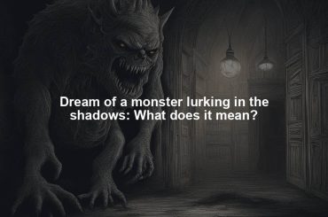 Dream of a monster lurking in the shadows: What does it mean?