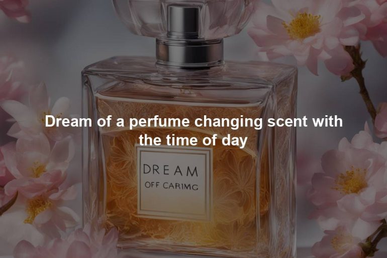 Dream of a perfume changing scent with the time of day