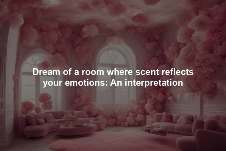Dream of a room where scent reflects your emotions: An interpretation