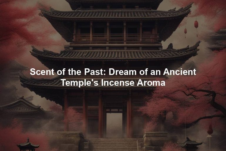 Scent of the Past: Dream of an Ancient Temple's Incense Aroma