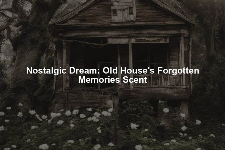 Nostalgic Dream: Old House's Forgotten Memories Scent