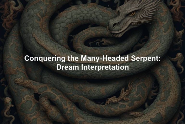 Conquering the Many-Headed Serpent: Dream Interpretation