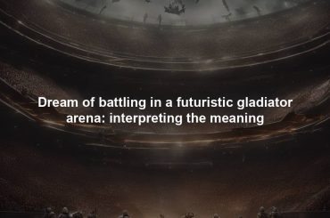 Dream of battling in a futuristic gladiator arena: interpreting the meaning