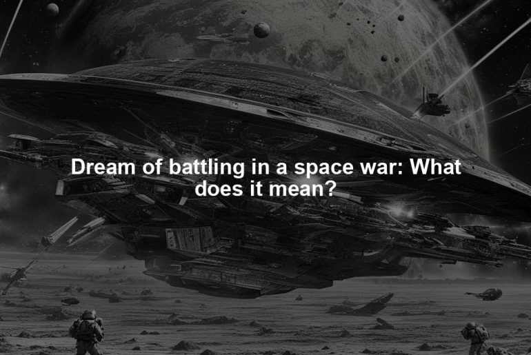 Dream of battling in a space war: What does it mean?