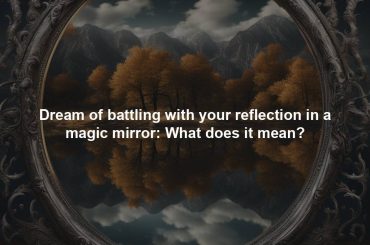 Dream of battling with your reflection in a magic mirror: What does it mean?