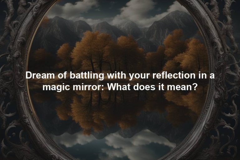 Dream of battling with your reflection in a magic mirror: What does it mean?