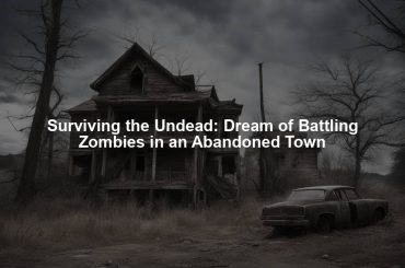 Surviving the Undead: Dream of Battling Zombies in an Abandoned Town