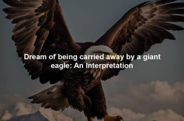 Dream of being carried away by a giant eagle: An Interpretation