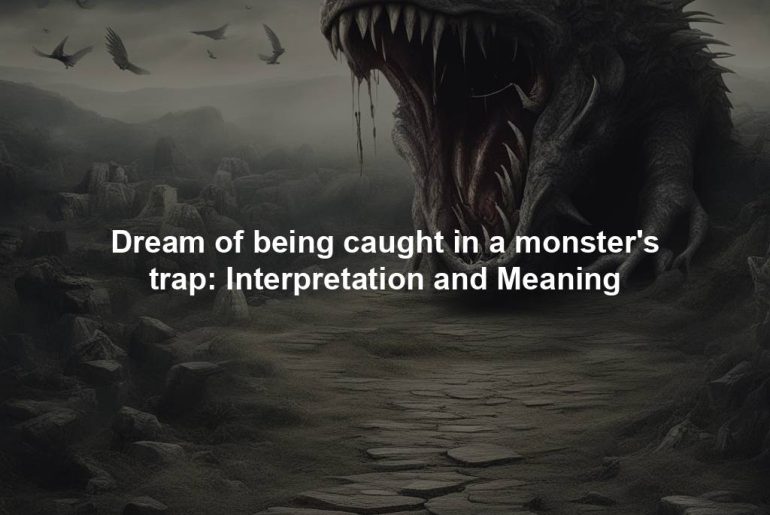 Dream of being caught in a monster's trap: Interpretation and Meaning