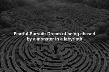 Fearful Pursuit: Dream of being chased by a monster in a labyrinth