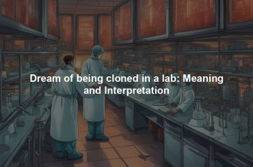 Dream of being cloned in a lab: Meaning and Interpretation