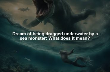 Dream of being dragged underwater by a sea monster: What does it mean?