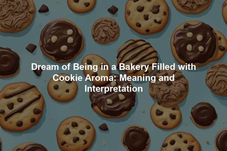 Dream of Being in a Bakery Filled with Cookie Aroma: Meaning and Interpretation