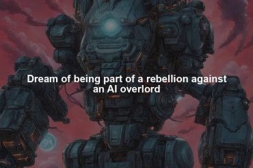 Dream of being part of a rebellion against an AI overlord