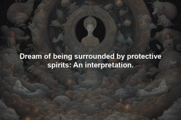 Dream of being surrounded by protective spirits: An interpretation.