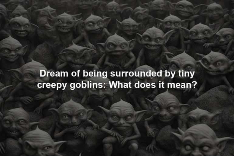 Dream of being surrounded by tiny creepy goblins: What does it mean?