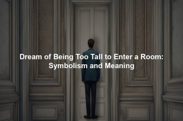 Dream of Being Too Tall to Enter a Room: Symbolism and Meaning