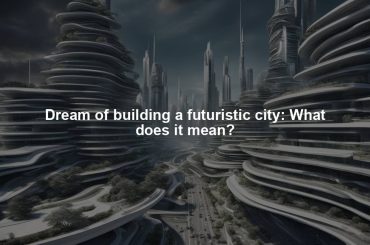 Dream of building a futuristic city: What does it mean?