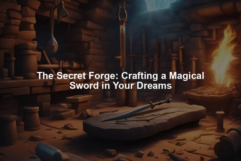 The Secret Forge: Crafting a Magical Sword in Your Dreams