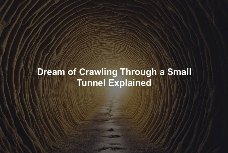 Dream of Crawling Through a Small Tunnel Explained