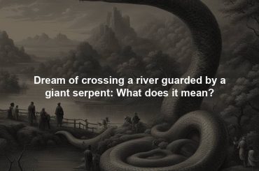 Dream of crossing a river guarded by a giant serpent: What does it mean?