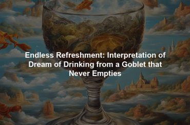 Endless Refreshment: Interpretation of Dream of Drinking from a Goblet that Never Empties