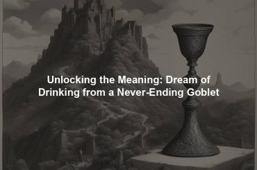 Unlocking the Meaning: Dream of Drinking from a Never-Ending Goblet