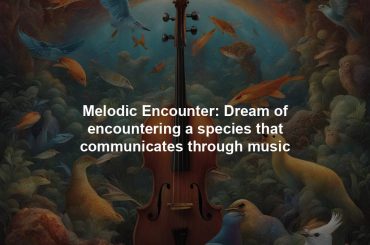 Melodic Encounter: Dream of encountering a species that communicates through music