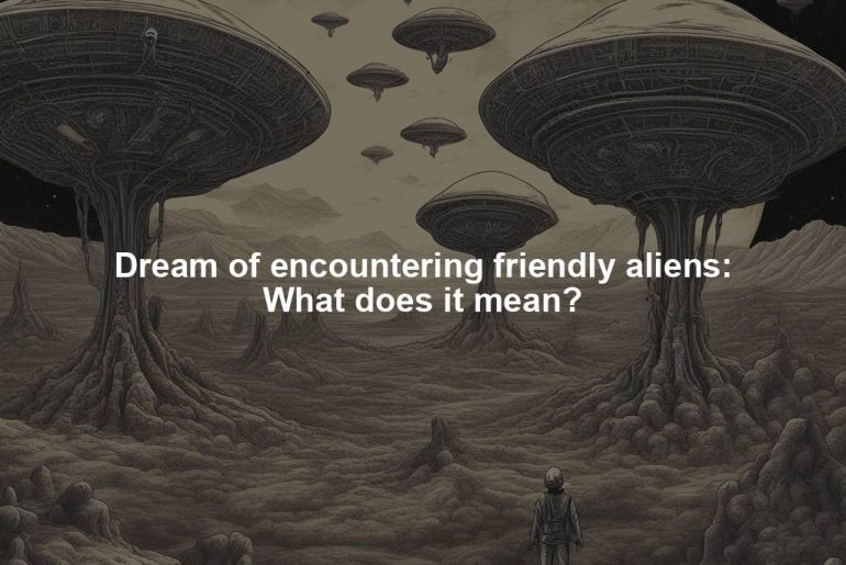 Dream of encountering friendly aliens: What does it mean?