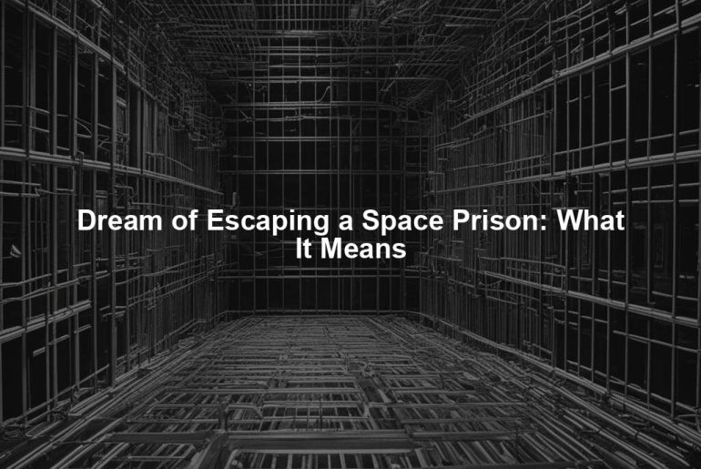 Dream of Escaping a Space Prison: What It Means