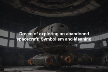 Dream of exploring an abandoned spacecraft: Symbolism and Meaning