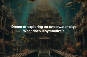Dream of exploring an underwater city: What does it symbolize?