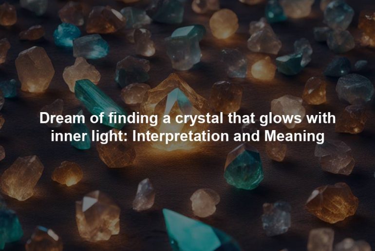 Dream of finding a crystal that glows with inner light: Interpretation and Meaning