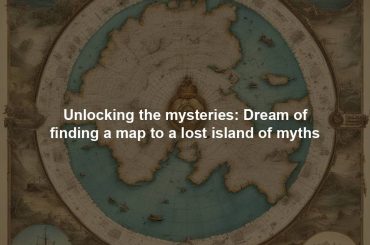 Unlocking the mysteries: Dream of finding a map to a lost island of myths