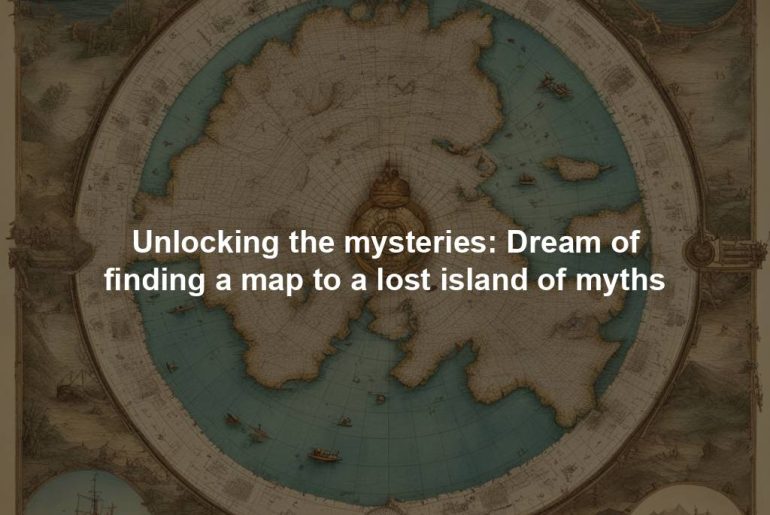 Unlocking the mysteries: Dream of finding a map to a lost island of myths