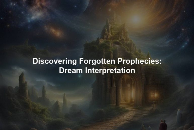 Discovering Forgotten Prophecies: Dream Interpretation