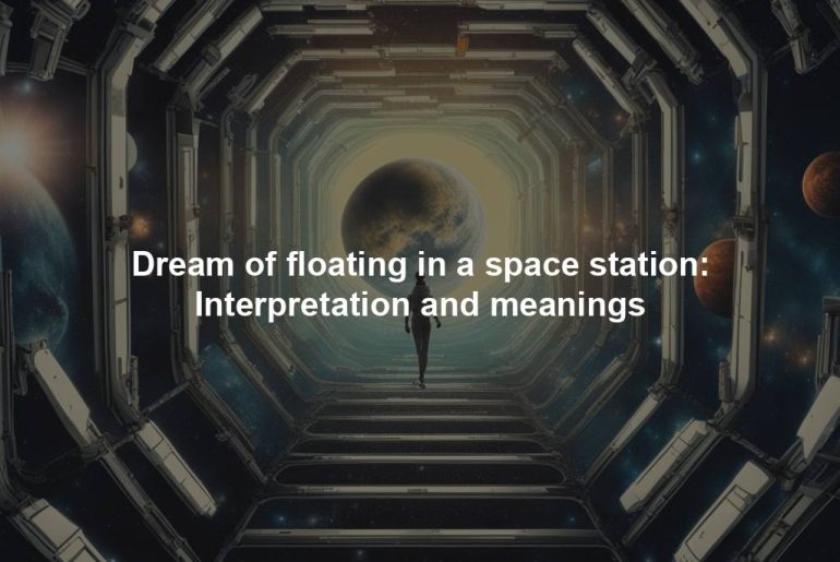 Dream of floating in a space station: Interpretation and meanings