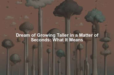 Dream of Growing Taller in a Matter of Seconds: What It Means