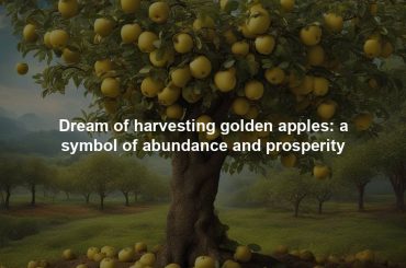 Dream of harvesting golden apples: a symbol of abundance and prosperity