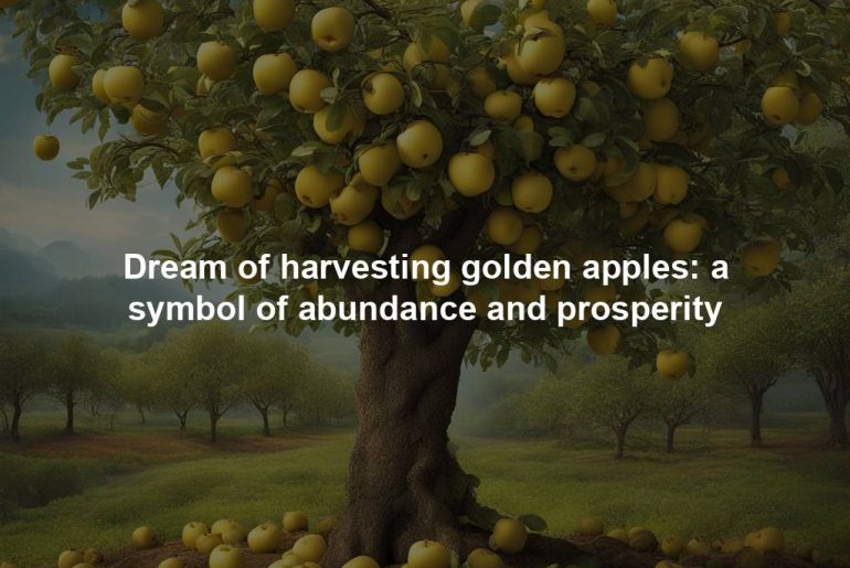 Dream of harvesting golden apples: a symbol of abundance and prosperity