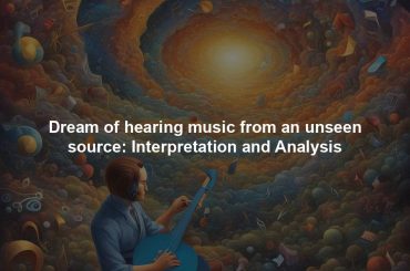 Dream of hearing music from an unseen source: Interpretation and Analysis