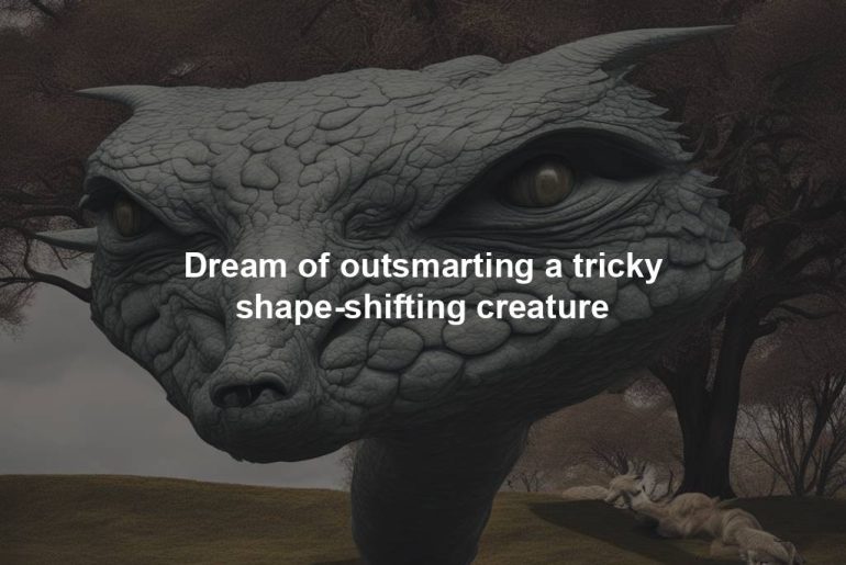 Dream of outsmarting a tricky shape-shifting creature