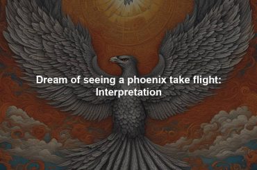 Dream of seeing a phoenix take flight: Interpretation